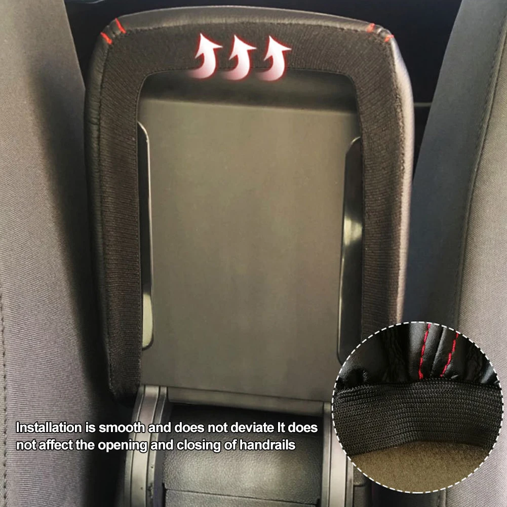 Car Box Center Console Lid Armrest Interior Accessories PU Leather Cover For VW Golf 6 2009 -2012