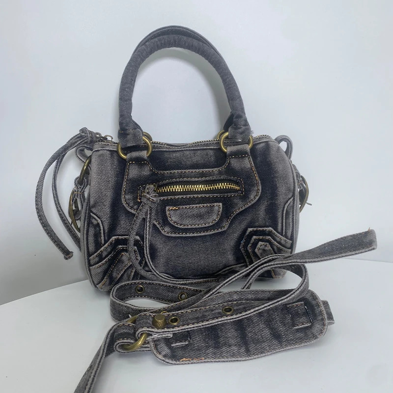 Urban womens handbag denim canvas bicycle bag fashion trend shoulder cross body handbag and wallet 241111