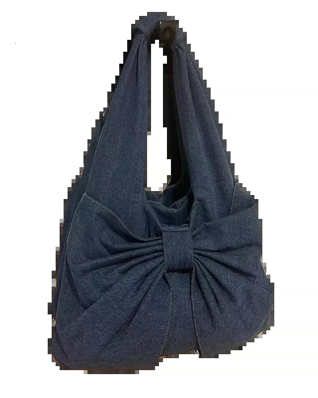 Miyagawa Large Capacity Retro Canvas Shoulder Bag Summer Laundry Denim Handbag Fashion Casual Handbag 241111