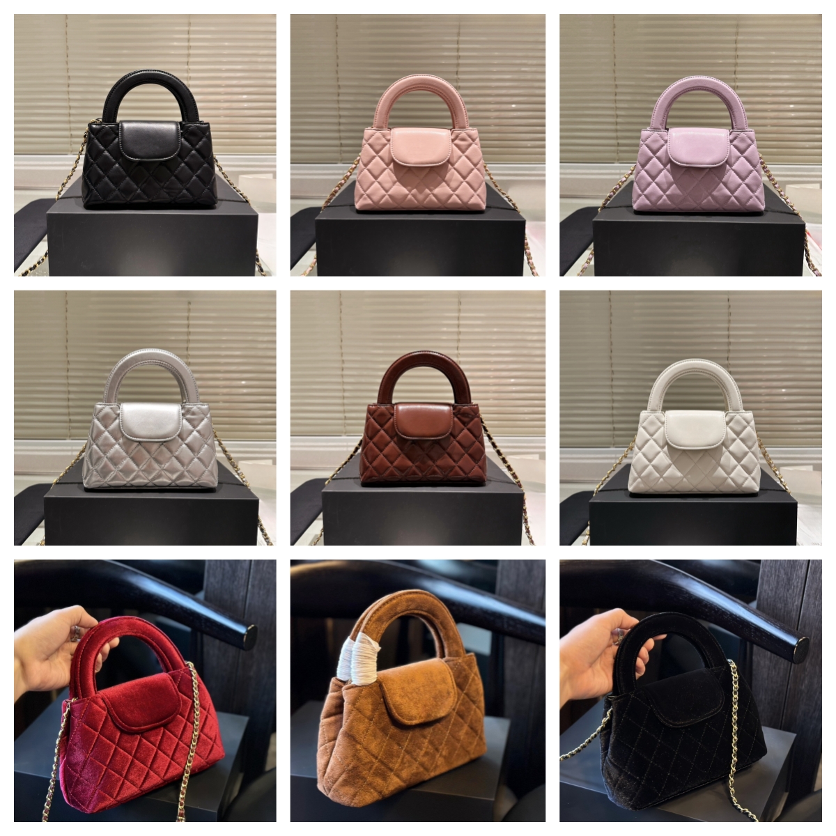 Designer Handbag 23K Case Bag High Quality Genuine Leather Mini Crossbody Bag with Chain Shoulder Strap Small Bag Womens Crossbody Bag Velour Handbag Tote Bag