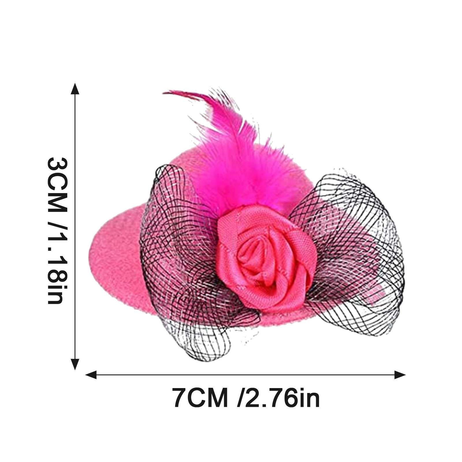 1 Pcs Chicken Hats for Hen Small Pets Funny Chicken Accessories Feather Top Hat Rooster Duck Parrot Hamster Poultry Stylish Show