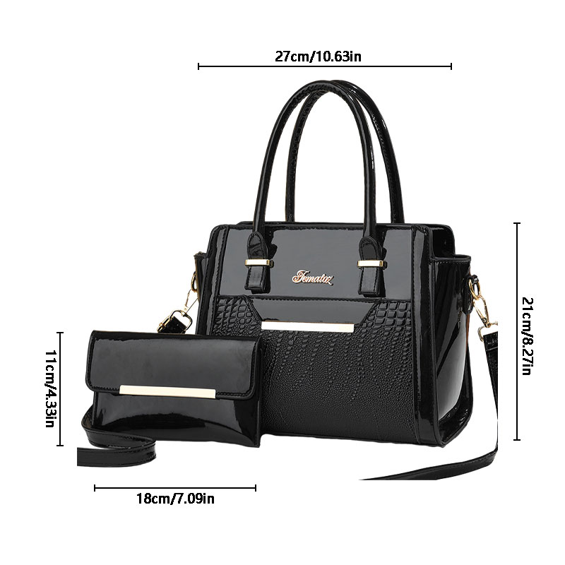 Large capacity crocodile print handbag mother bag women's bag high quality shoulder tote bag