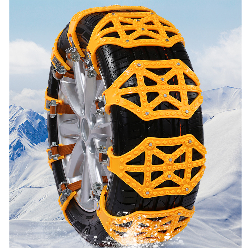 Cadenas seguridad antideslizantes coche, accesorio de TPU con doble hebilla, ideal para invierno