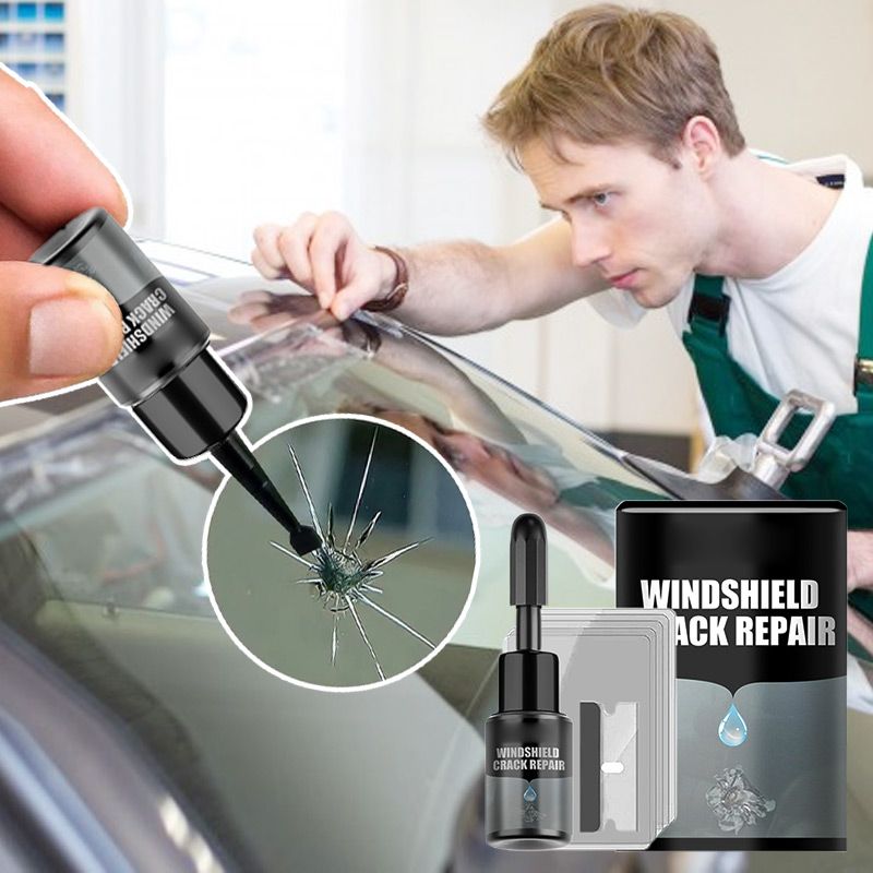 Ddmysmile Kit Repair Front Window Liquid Glass For Car Cracked Glass Repairing Automotive Windshield Regroover Glass Repair ddmysmile Fluid Tools Smil
