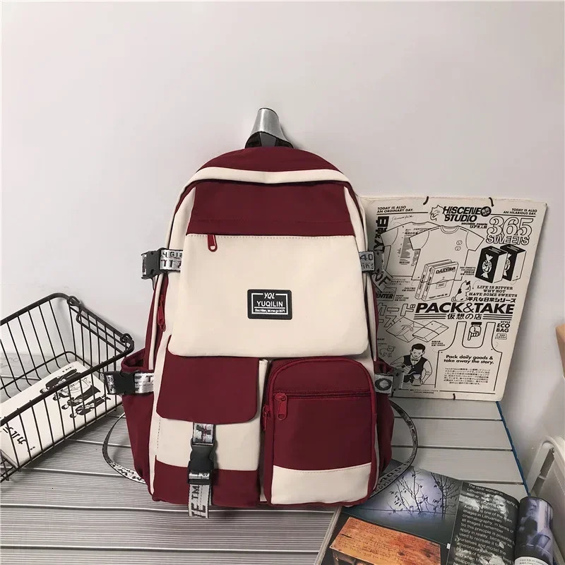 Fashion Schoolbag Computer Bag Female School Backpack Female Student Backpack Large Capacity Fashion Backpack 241111