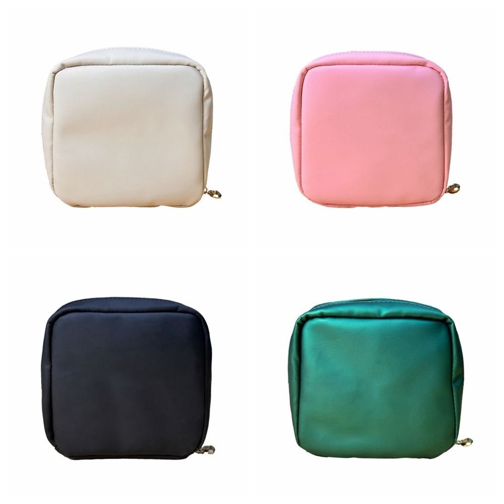 PU Leather Makeup Bag Large Capacity Portable Travel Lipstick Cosmetic Bag Washing Pouch Jewelry Earrings Ring Storage Bag