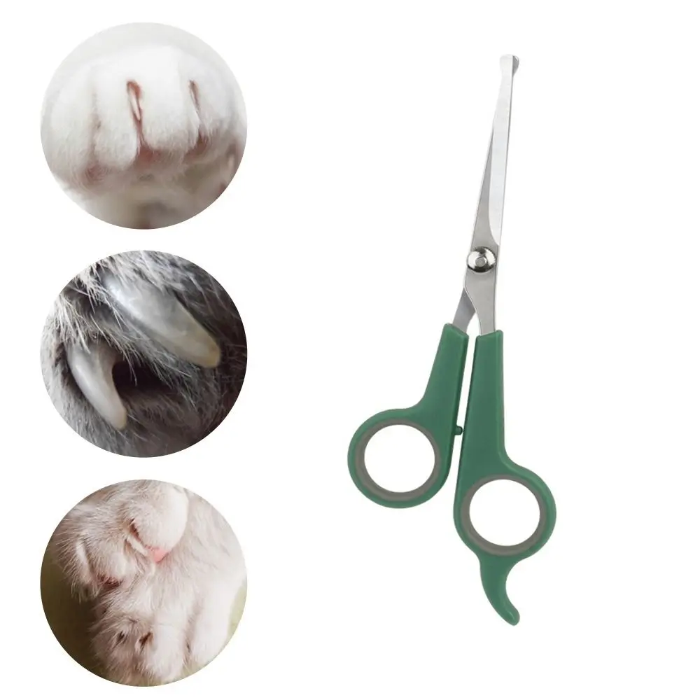 Tip Round Portable Professional with Durable Plastic Pet Accessories Dogs Hair Scissor Hair Cutting Tools Cat Grooming Scissors smile