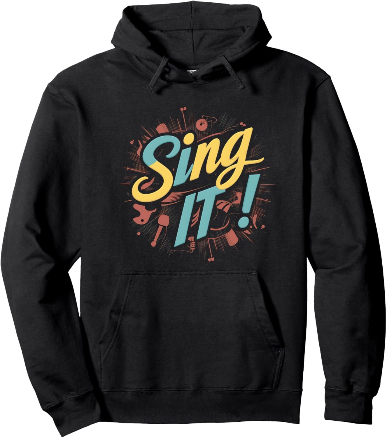 Hoodie for Mens Womens Singing Musician Microphone Music Lover Design Graphic Tees Pullover Hoodie Graphic Hoodies sweatshirt