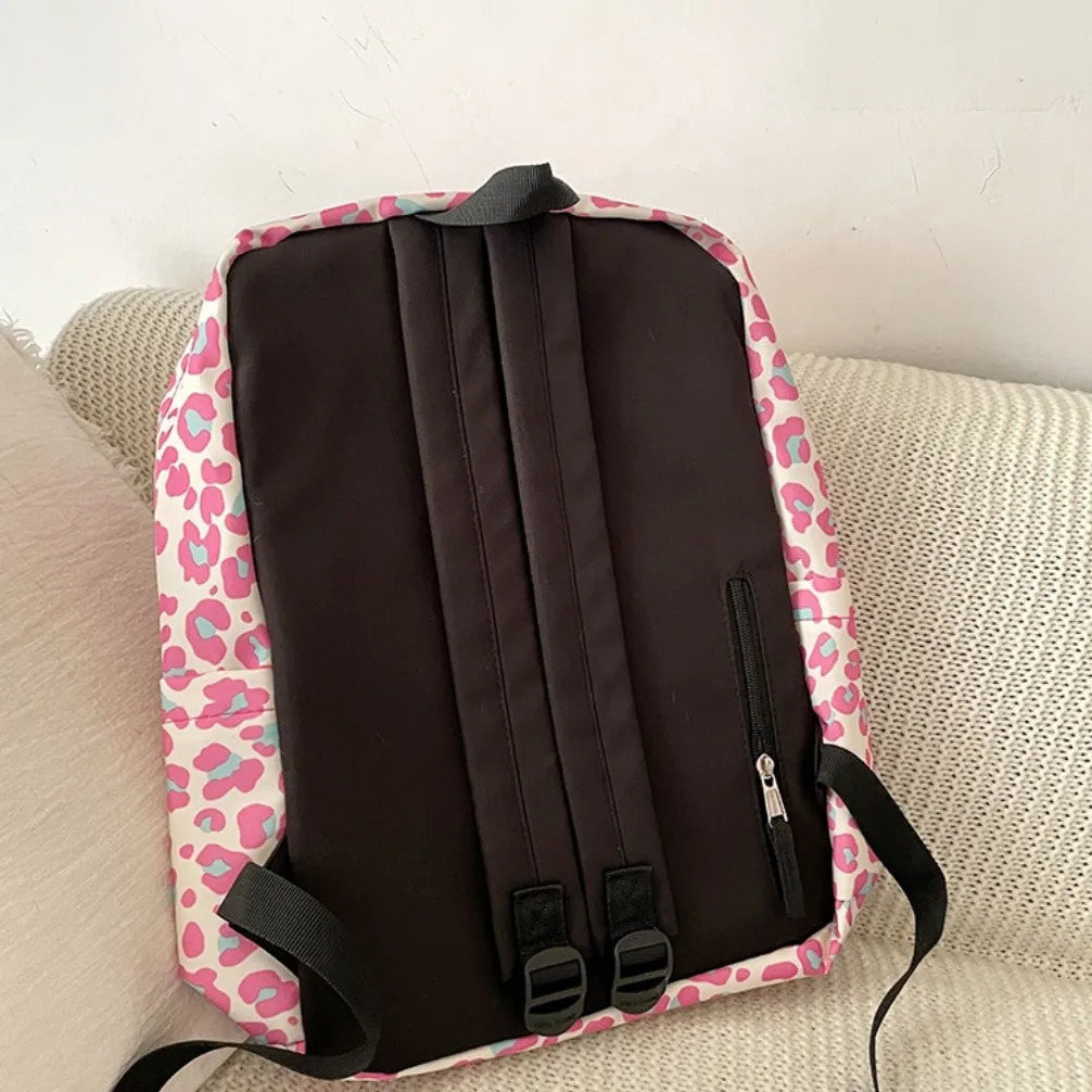 LEFTSIDE Womens Casual Pink School Backpack Y2K Student Korean Style Backpack 241111