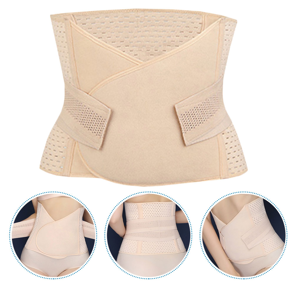 Post Belly Band Waist Peis Belt Shapewear Slimming Girdle Pregnancy After Birth Belly Abdomen Abdominal Binder Belly ( Flesh 7b634