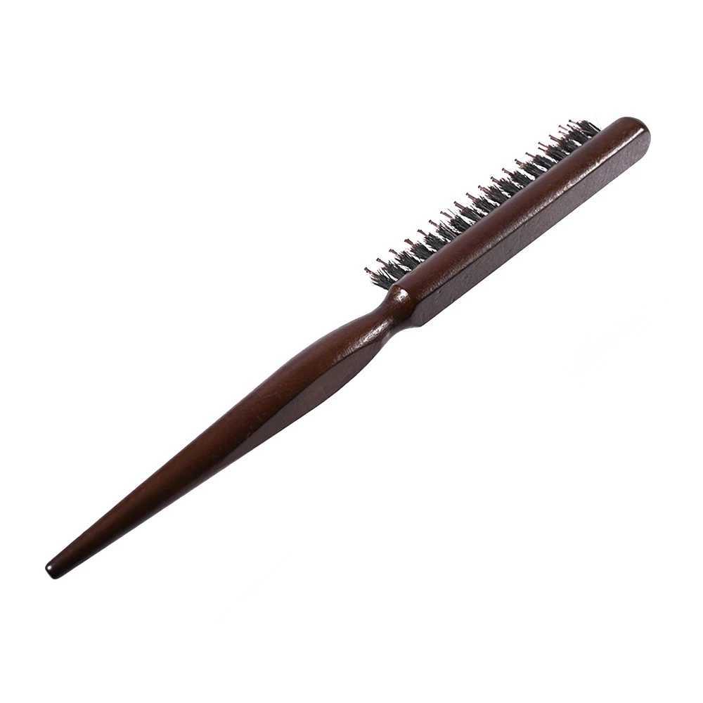 Professional salon teasing hair brush fine wood line comb eyelash extension hairstyle styling tools DIY W241112