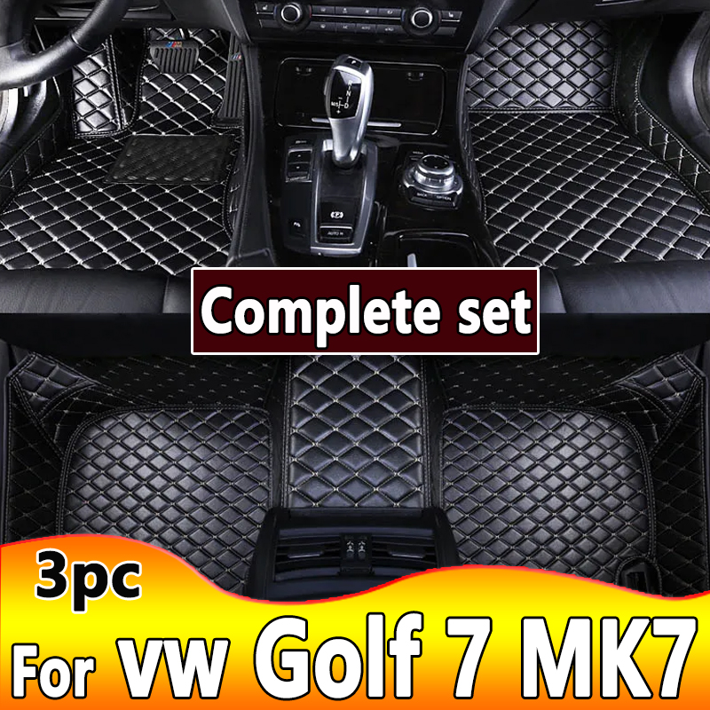 Car Floor Mats For vw Golf 7 2020 2019 2018 2017 2016 2015 2014 2013 Auto Interior Styling Protect Covers Carpets