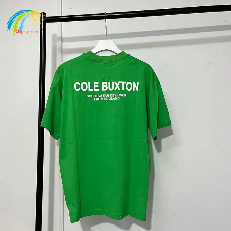 Summer Navy Blue Cole Buxton T Shirt Men Women Heavy Fabric Quality Loose Tee Classic Slogan Print CB Short Sleeve 240412 - view 7