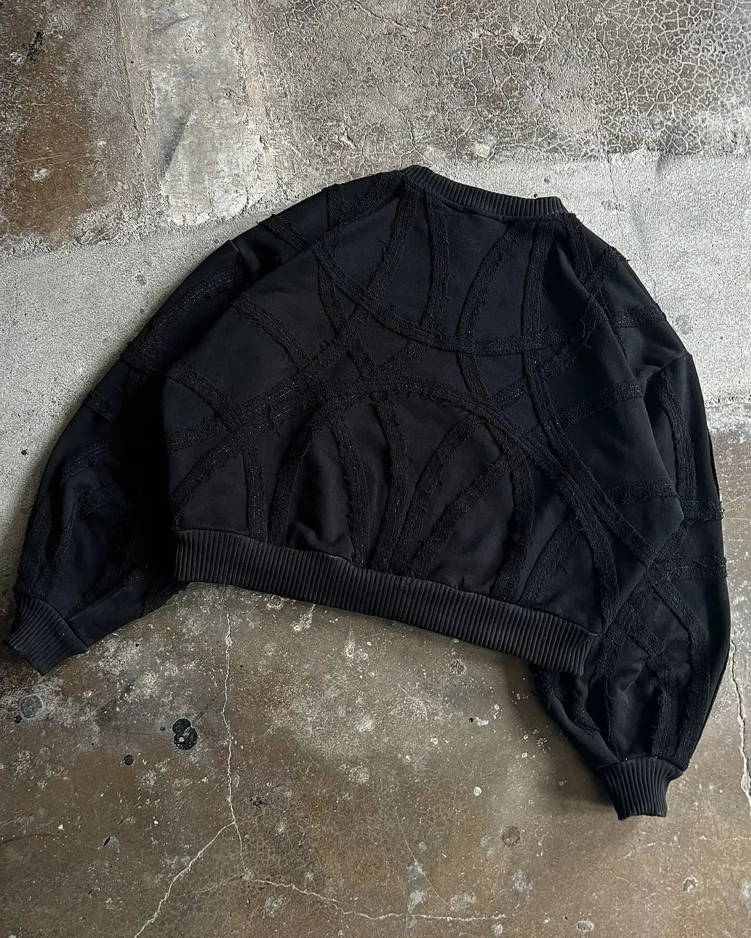 Streetwear Retro Patchwork Sweatshirt Y2K Long Sleeve Tops Mens Punk Rock Retro Hip Hop Oversized Pullover Hoodie Clothes 241112