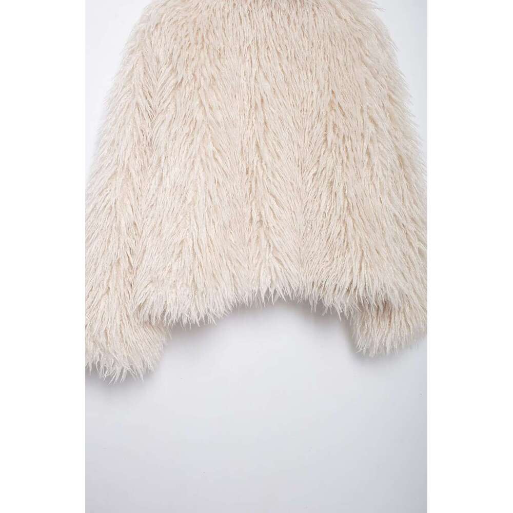 shanshi fur coat women Fashion fur long sleeved jacket