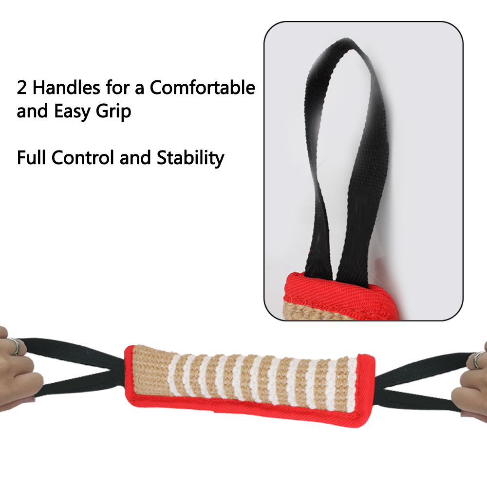 Dog Bite Stick Dog Training Chewing Pet Toy Dog Training Pillow Bite Tug Durable With 2 Rope Handles