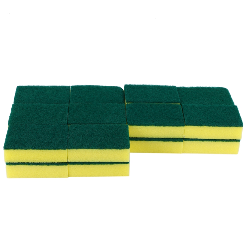 Heavy Duty Multi Use Cleaning Sponges Rub Non-Scratch Sponge Scrubbing Dish Sponges Use For Kitchens, Bathroom, Car & Odor Free