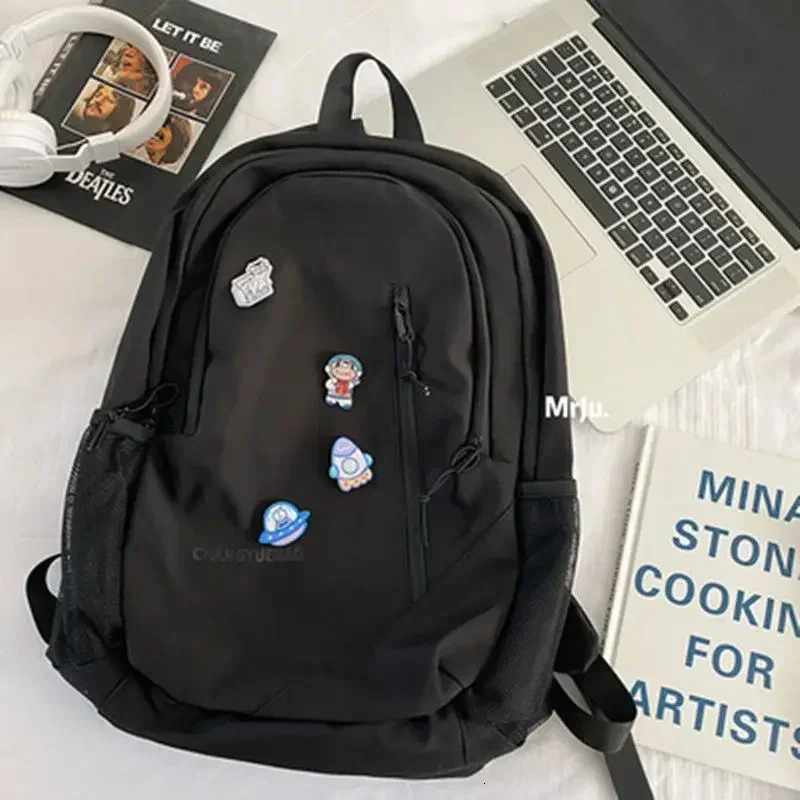 High school shoulder bag school bag Harajuku retro backpack Kawaii shoulder bag womens casual fashion Mochila 241111