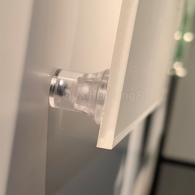 50PCS Acrylic Hidden Standoffs Clip-in Invisible Plastic Screws Scrub Advertising Nail for Signs Signage Mount to Install FG1298