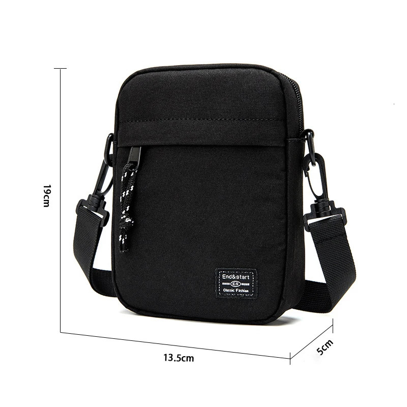 Simple Mini Crossbody Handbags Bag Mens Nylon Shoulder Side for Men Messenger Phone Sling Husband Chest Pack Wallet 241111