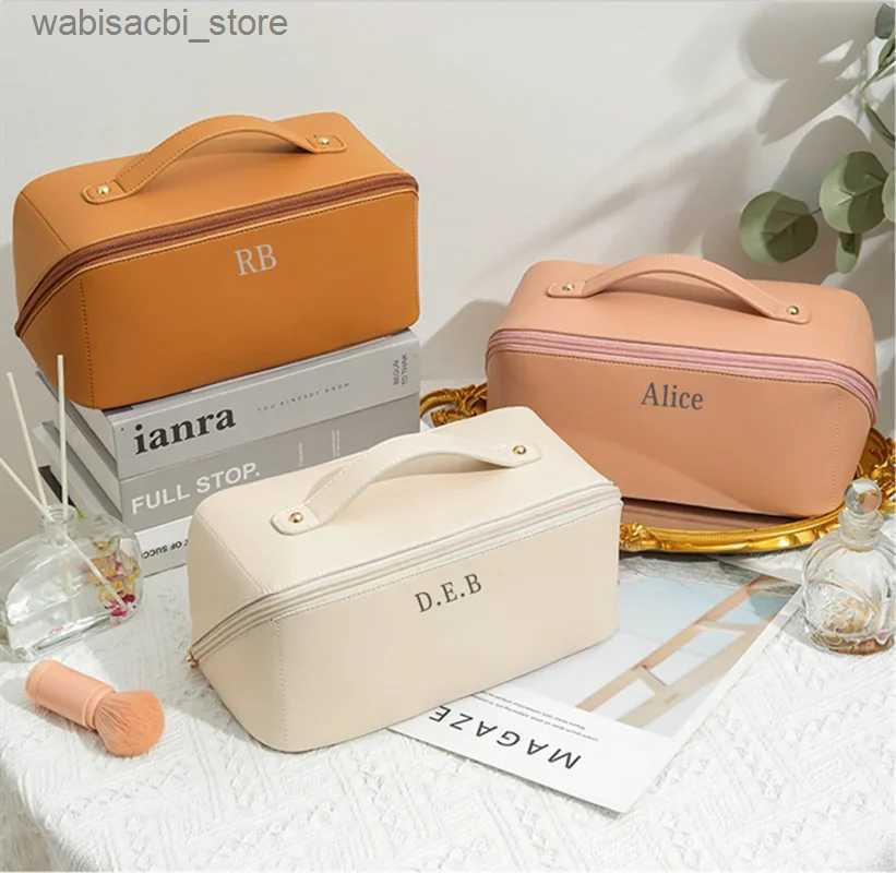 Cosmetic Bags Personalised Cosmetic Bag with Small Monogram | Custom Makeup Bag | Personalized Gift for Her | Personalised Gift for Bridesmaid L49