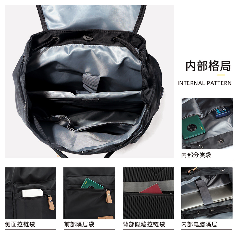 Waterproof 14 Inch Laptop Backpack USB Charging Large Capacity Vintage School Bags For Men Women Daypacks Mochila Male af2a6
