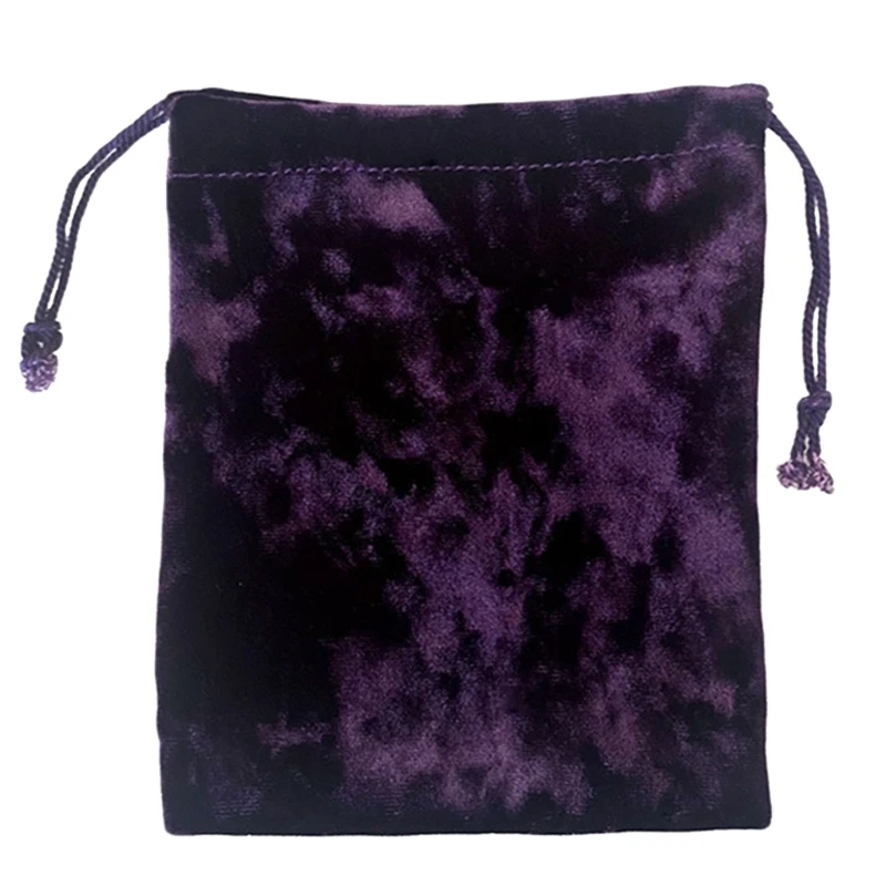 Velvets Tarot Drawstring Bag Jewelry Rune Pouches Organizers Dices Party Storage Bag for Tarot & Cards Easily Use
