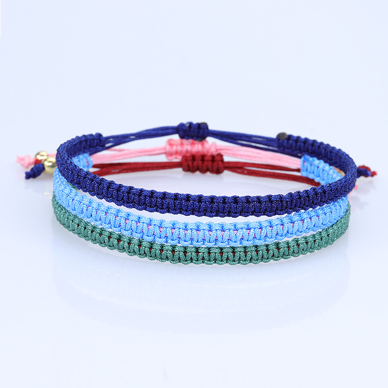 Outdoor Women Man Friendship Beach Bracelet Luck Thread Knots Woven Braid Rope Weave Hand Wrist Strap Bangle Jewelry Accessories 5b6ea 5