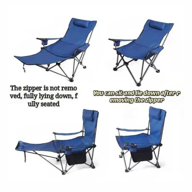 Portab folding cam lounge chair adjustable 2-in-1 lounge chair Rovab outdoor chair travel picnic lounge chairW241111