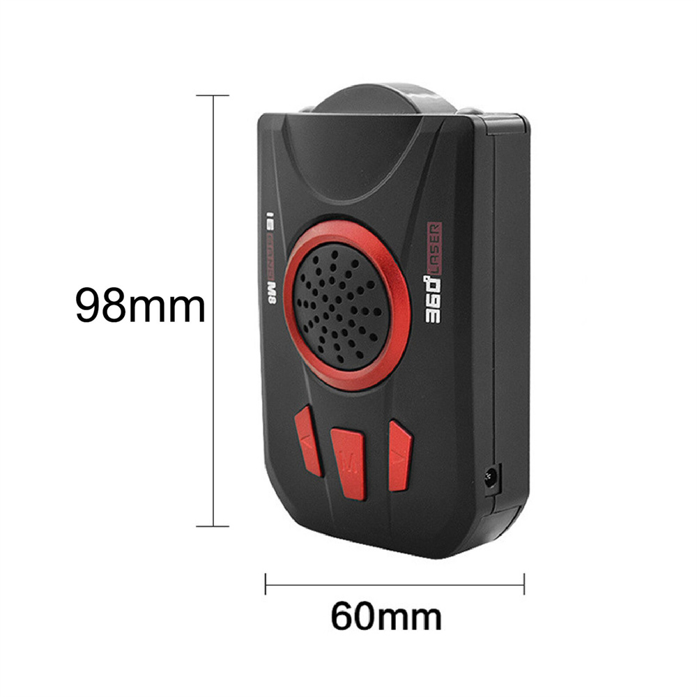 New 16-Band Cobra M8 Vehicle-mounted Anti 180 Degree LCD Display Digital Auto Electronics Dog Laser Radar Detector