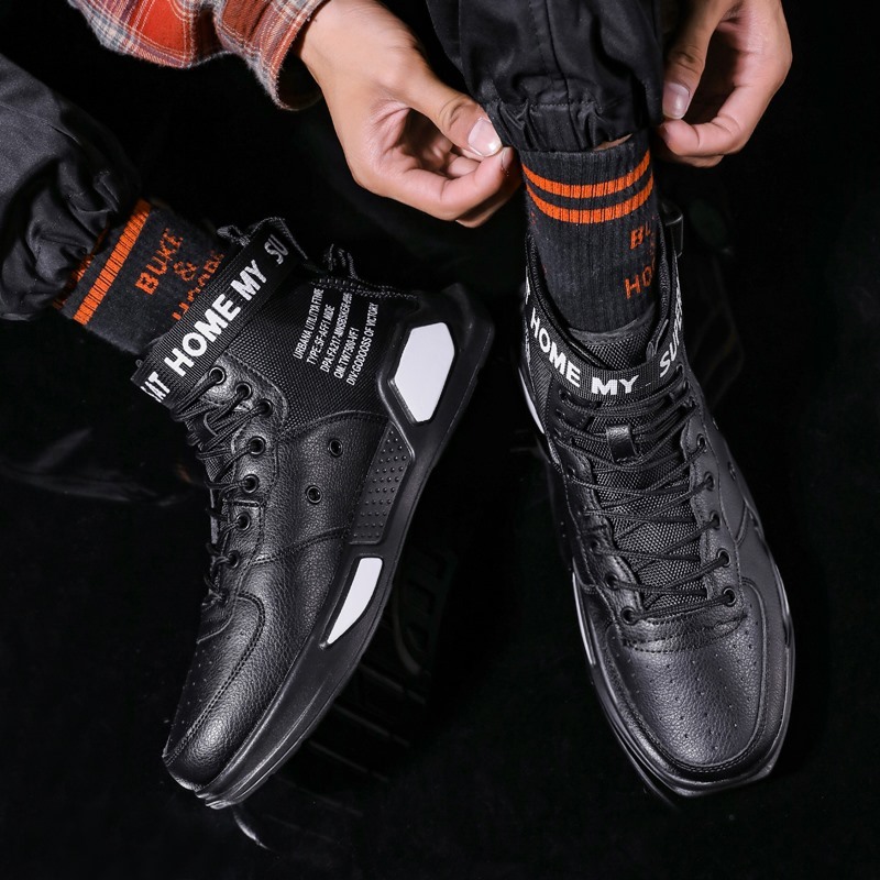 Brand Mens Casual High-tops Trendy Boys Basketball Sports Tennis Outdoor Off-road Shoes Couple Sneakers