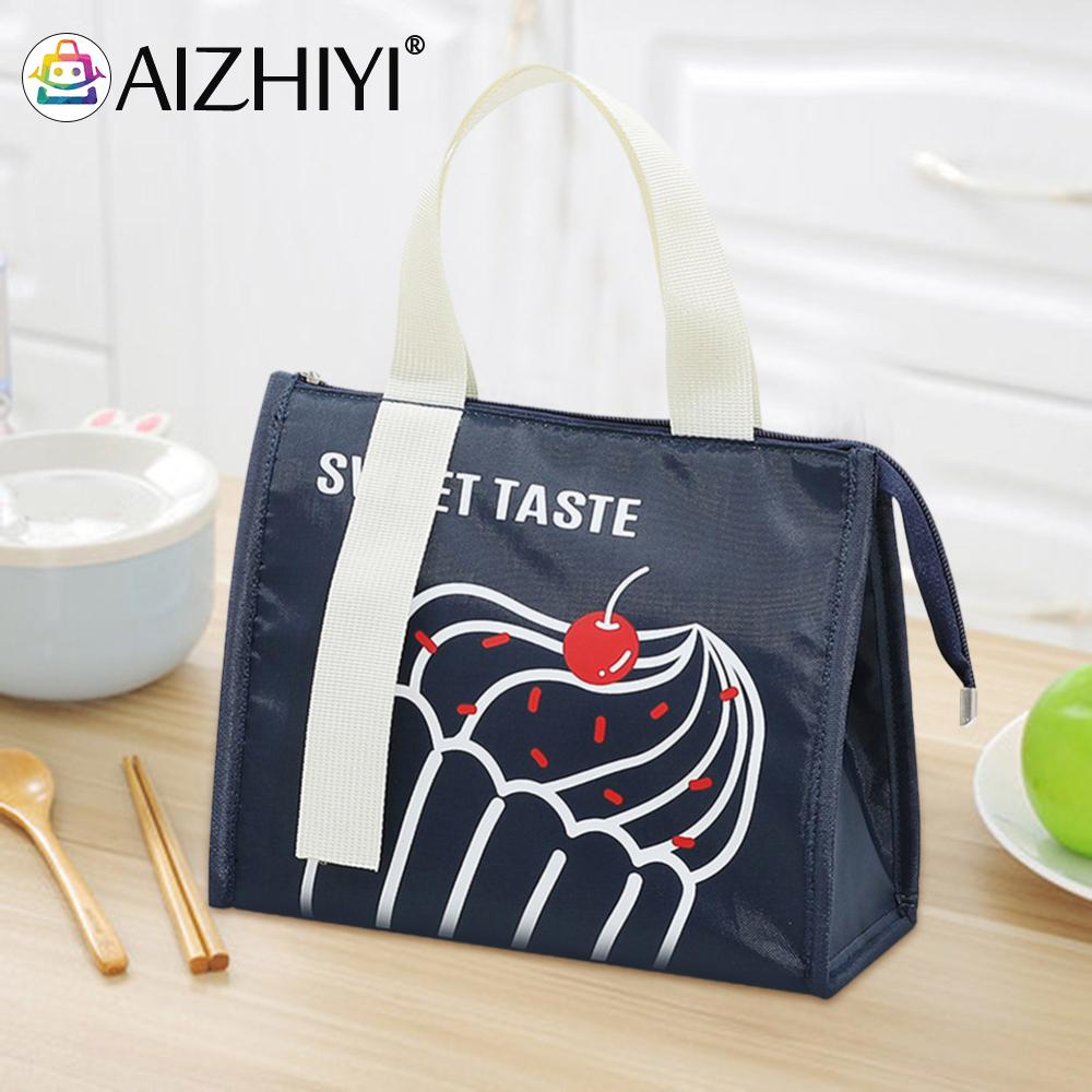 2025 new Portable Picnic Insulated Bag Aluminum Film Triangle Kids Food Storage Handbags Large Capacity Waterproof for Outdoor Barbecues zhanyishengli