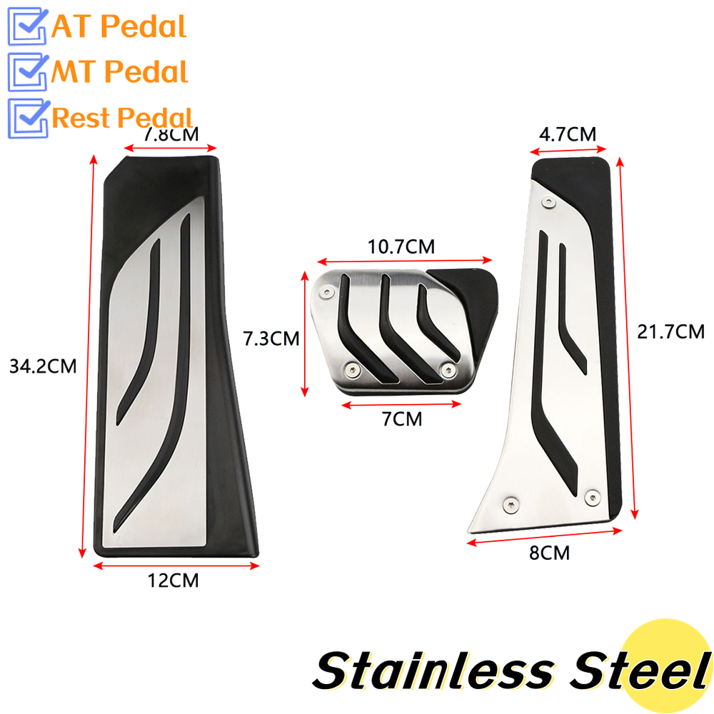 LHD Car Pedals For M 5-Series 523i 528i 530i 535i 550i E65 E67 E68 F01 F02 F10 F11 F07 F12 F13 Pads Parts Cover