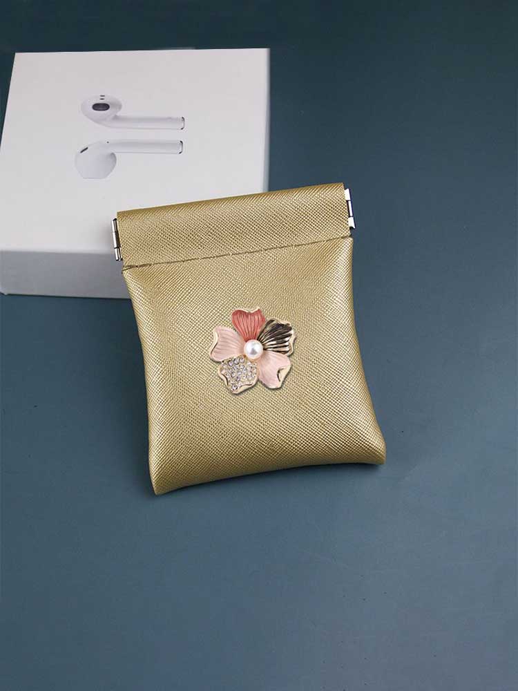 Key Wallets Simple PU - Ultra-Thin Coin Pouch Modernism Luminous Sphere Decor 68d05