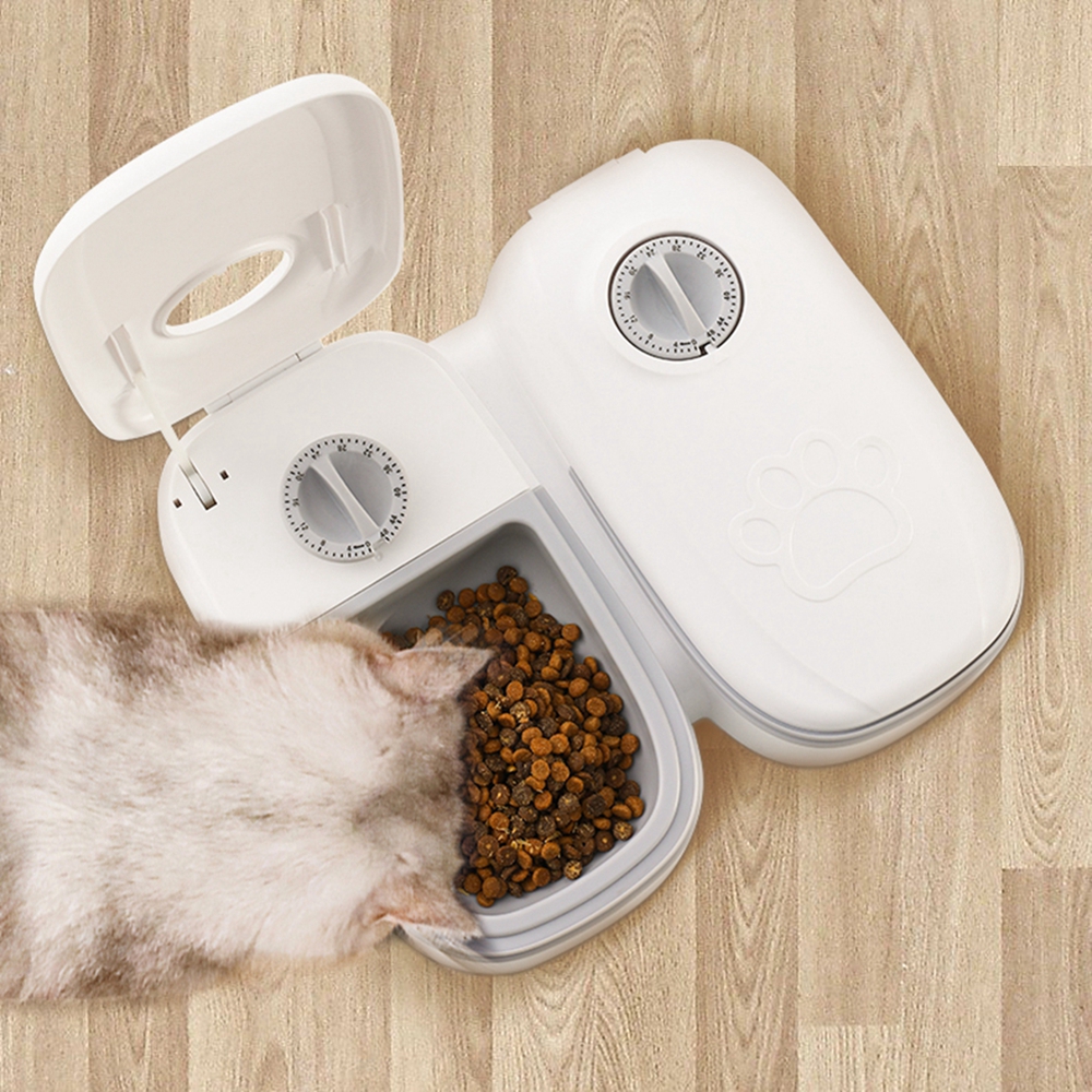 free shipping Automatic Pet Feeder Dogs Cats Wet and Dry Food Box Battery Operated Timed Feeders Washable for Home Outdoor Puppy Kitten