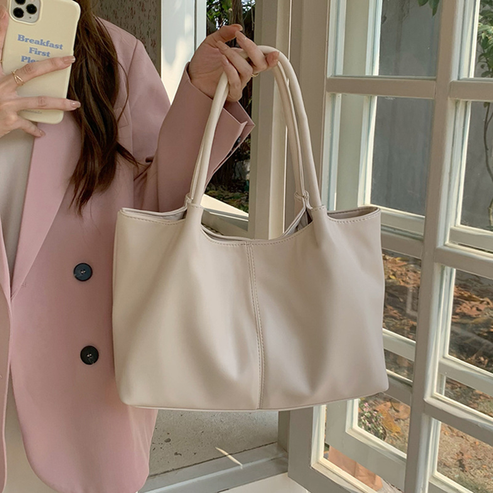 Women Shoulder Bag Luxury Designer PU Leather Tote Bag Vintage Clutch y2k Bags Simple Big Handbags for Women Large Capacity Pack