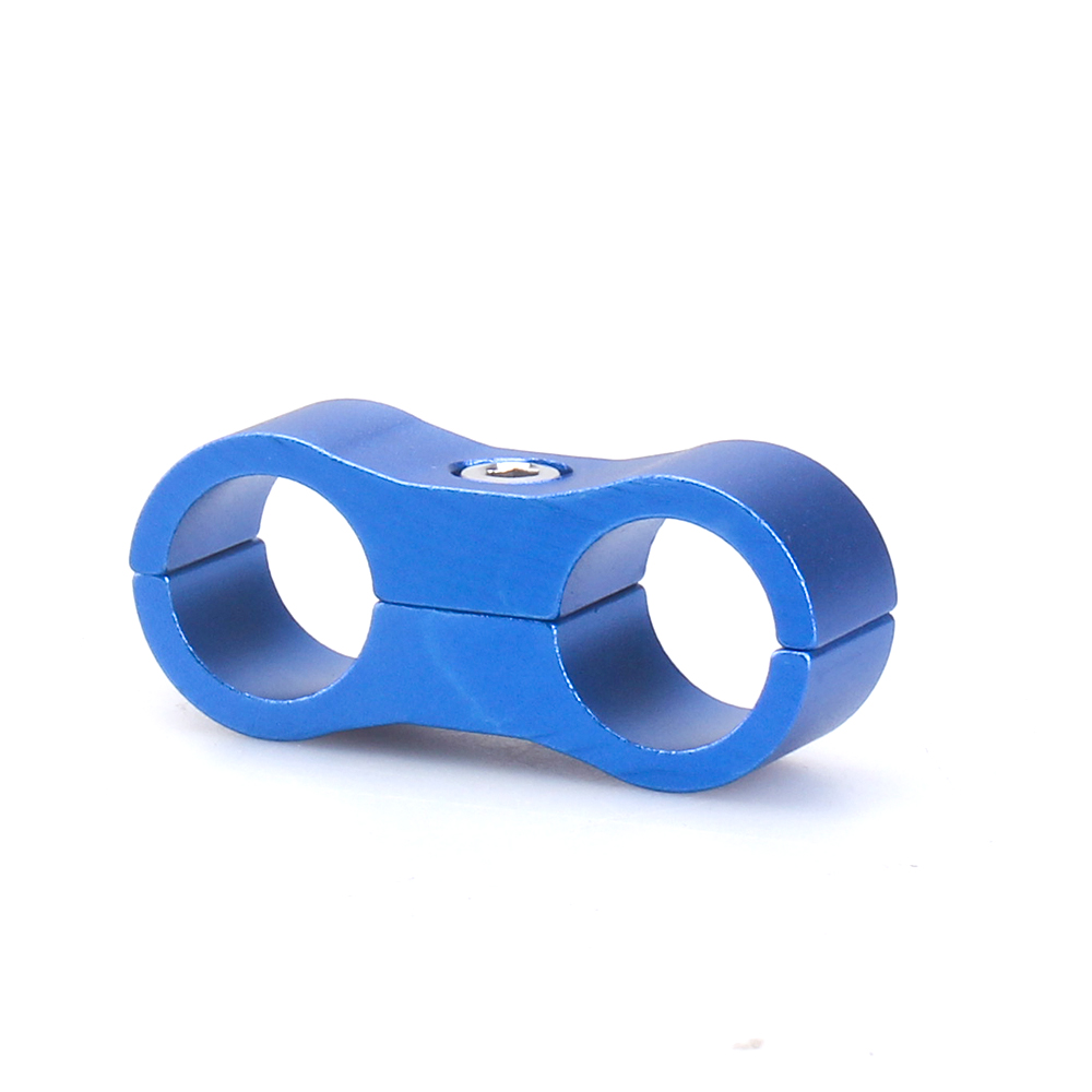 1Pcs Universal AN4 AN6 AN8 AN10 AN12 Billet Oil Fuel Water Hose Tube Seprator Divider Clamp Aluminum Line Separator