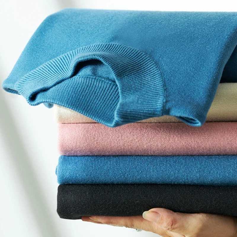 Autumn and winter cashmere mens business sweater youth half turtle collar pull-down shirt thick and warm cashmere sweater W2411111