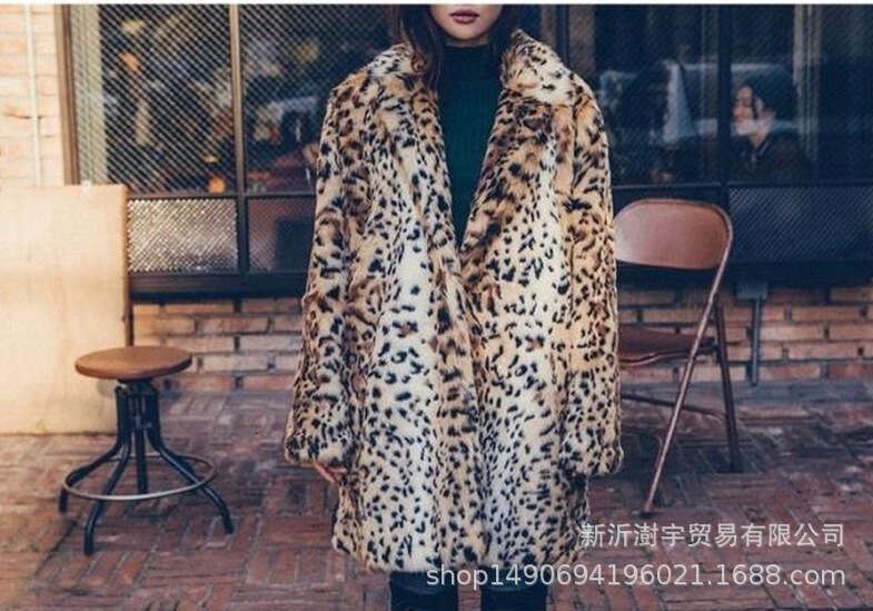 shanshi fur coat women Fur coat imitation fur medium long women's autumn and winter styles