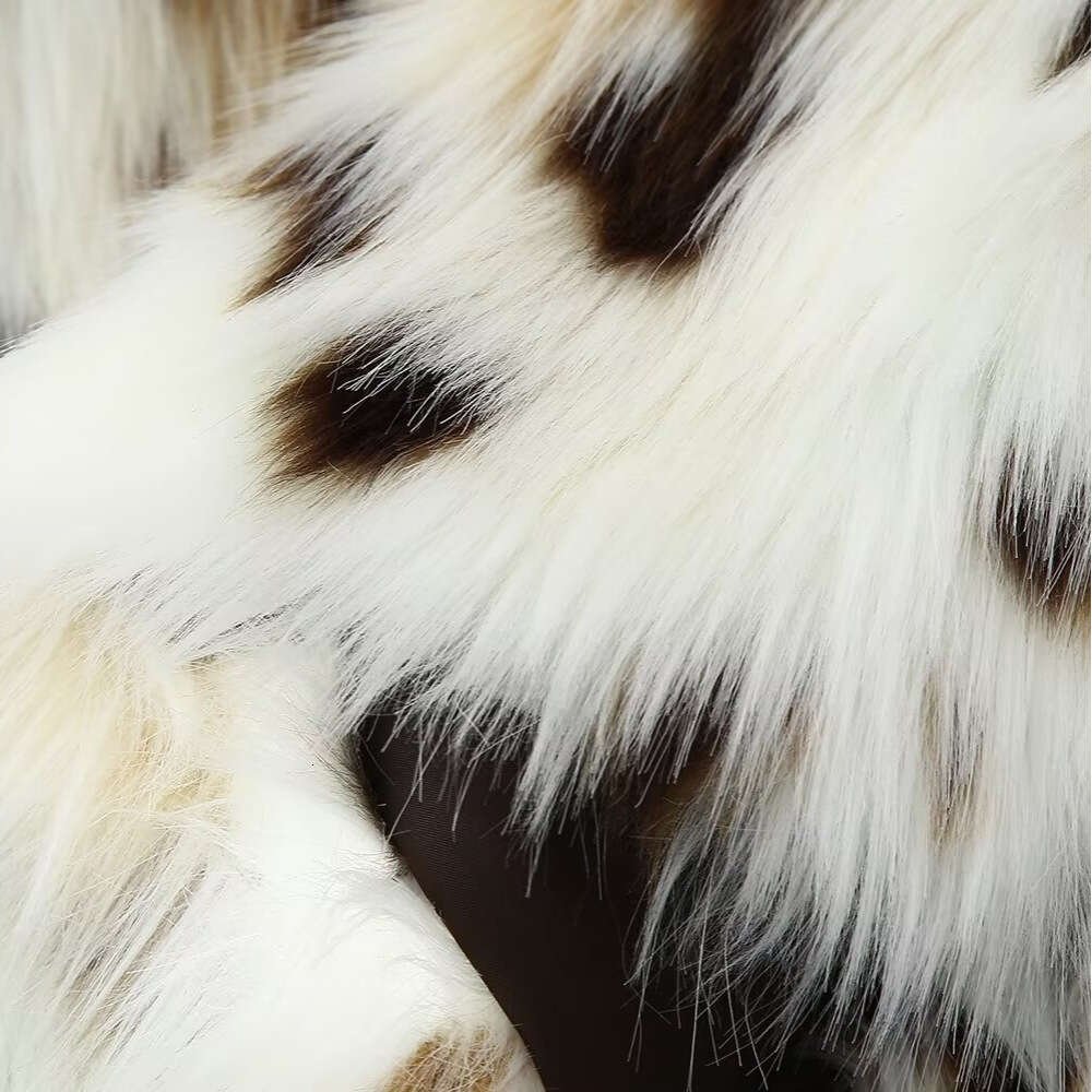 shanshi fur coat women winter new integrated style fashionable and high-end stand collar long sleeved environmentally friendly faux fur jacket