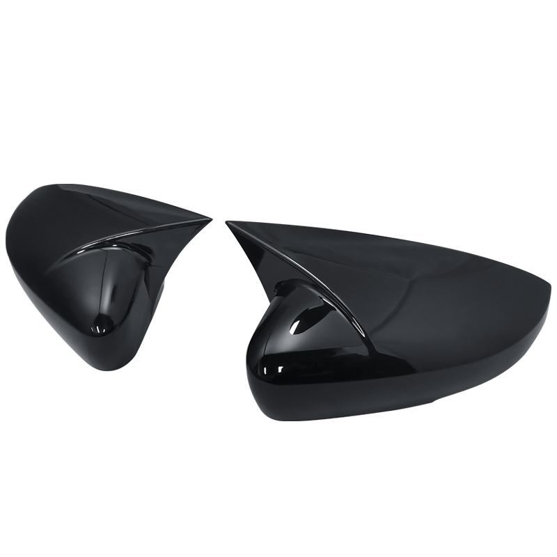 Gloss Black Side Wing Rear View Rearview Mirror Cover Case Caps Shell Replace For For VW Polo 5 6R 6C V 2009-2017 ef058