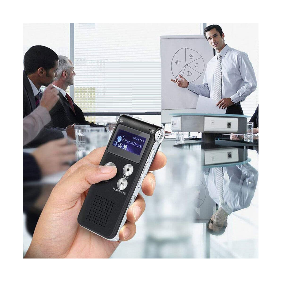 Paranormal Ghost Hunting Equipment Digital EVP Voice Activated Recorder USB US 8GB (Black) - view 6
