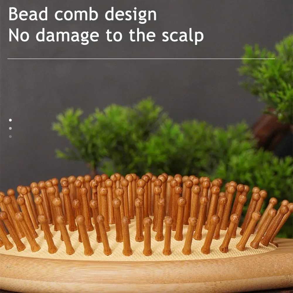 Pcs bamboo comb baby massage air bag comb care air cushion comb solid wood bamboo material comb pointed tail wide tooth comb W241112