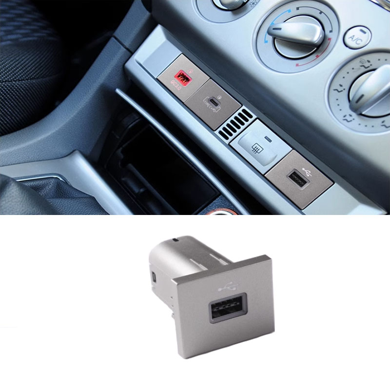 1PC 12V/24V Car USB Charger Input Adapter flash Socket Interface Cable For Ford Focus 2 2004-2010 mk2 Accessories