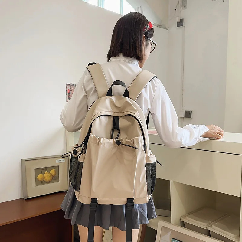 Trend Harajuku Nylon Large Capacity Aesthetic Gothic Female Student Backpack 241111