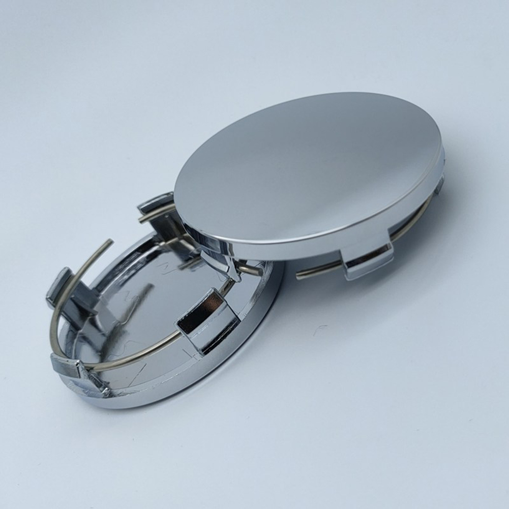 4Pcs/Set 60mm Car Wheel Center Hub Cap Black Silver Universal ABS Vehicle Tyre Tire Rim Cover Protector Decorations