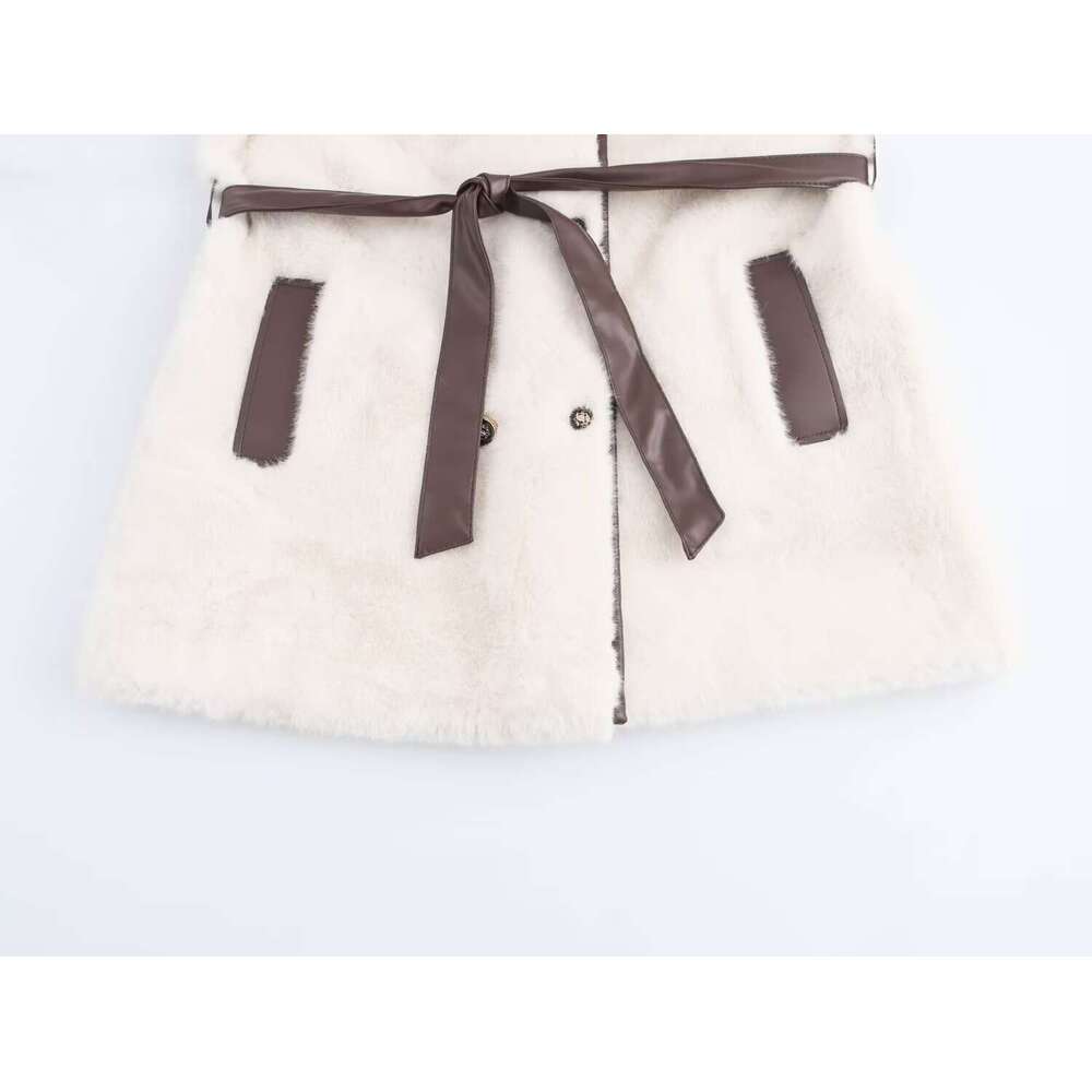 shanshi fur coat women A faux coat imitating mink fur for winter slimming down and keeping warm without being bulky