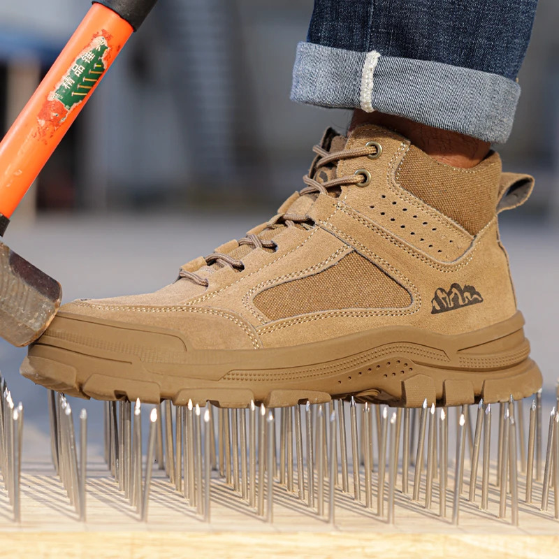 work shoes men Smashproof staroof Wearresistant comfortable steel toe safety 241112