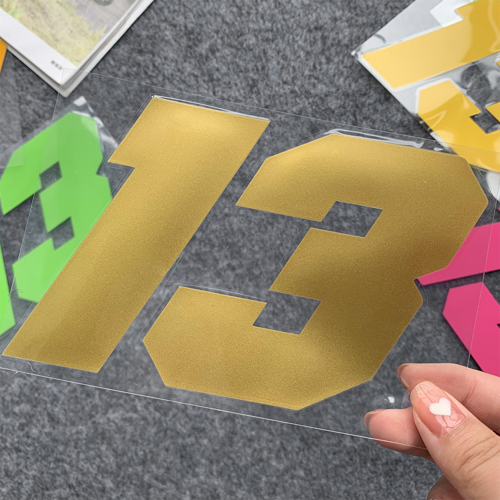 Moto Stickers Number 13 Reflective Motorcycle Accessories Stickers for Suzuki Vstrom 650 GSXR 600 GSR 600 Yamaha R1 MT07 R3 R7 7ed55