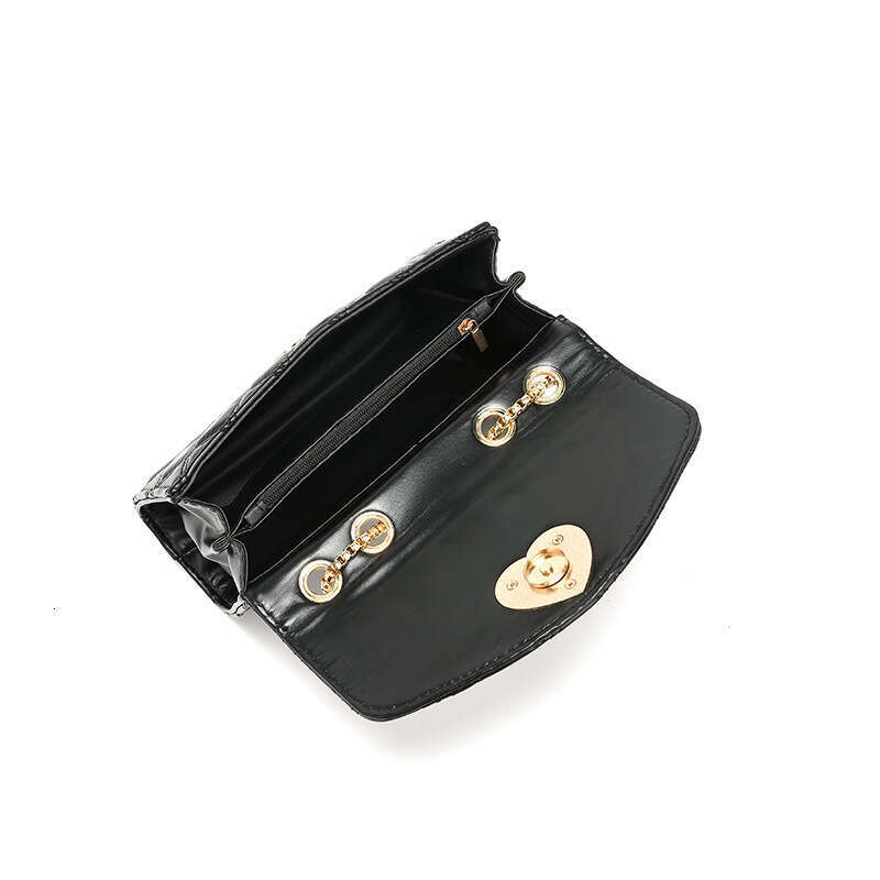 2024 winter new fashion chain dia lattice single shoulder crossbody small square bag